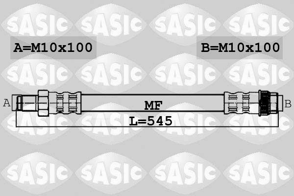 SASIC Тормозной шланг 6606227