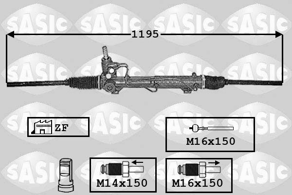 SASIC Рулевой механизм 7006100
