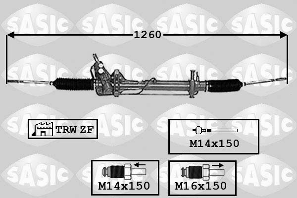 SASIC Рулевой механизм 7006148