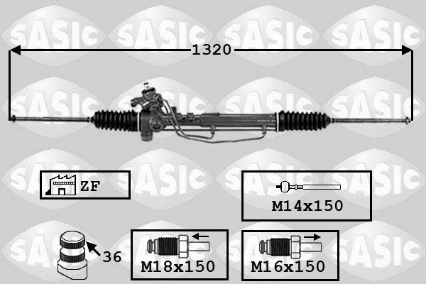 SASIC Рулевой механизм 7006152