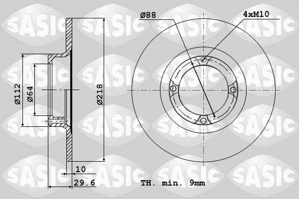 SASIC Тормозной диск 9004348J