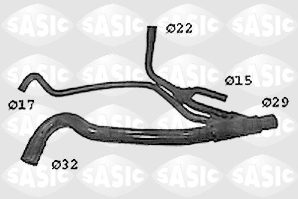 SASIC Шланг радиатора SWH4300