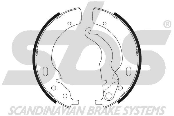 SBS Комплект тормозных колодок, стояночная тормозная с 18492715271