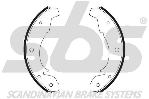 SBS Комплект тормозных колодок, стояночная тормозная с 18492747302
