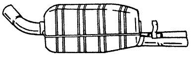 SIGAM Глушитель выхлопных газов конечный 40662