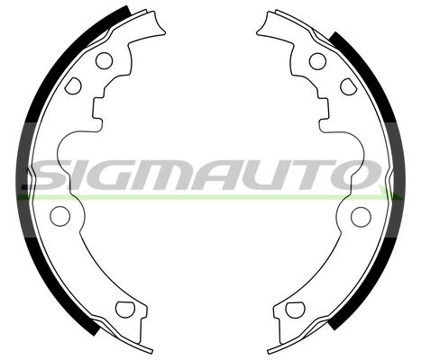 SIGMAUTO Комплектующие, тормозная колодка SK0002