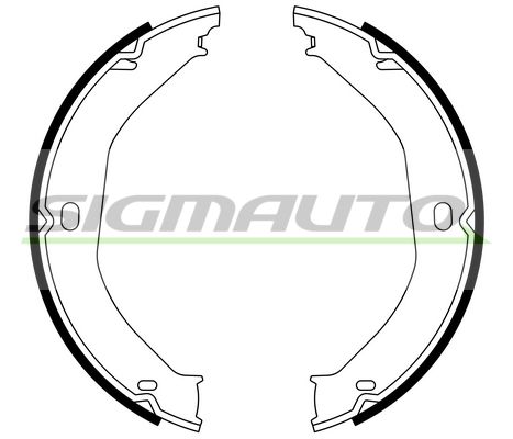 SIGMAUTO Комплектующие, тормозная колодка SK0033