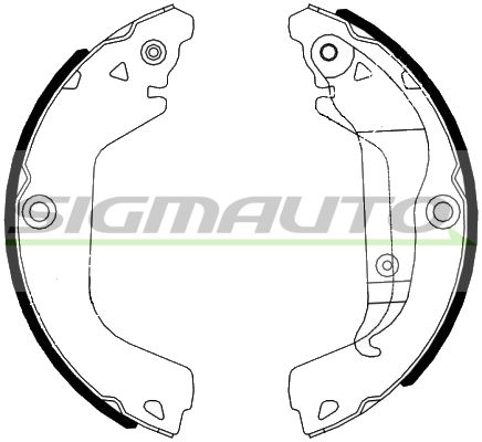 SIGMAUTO Комплектующие, тормозная колодка SK0518