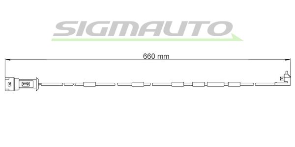 SIGMAUTO Hoiatuskontakt, piduriklotsi kulumine WI0599