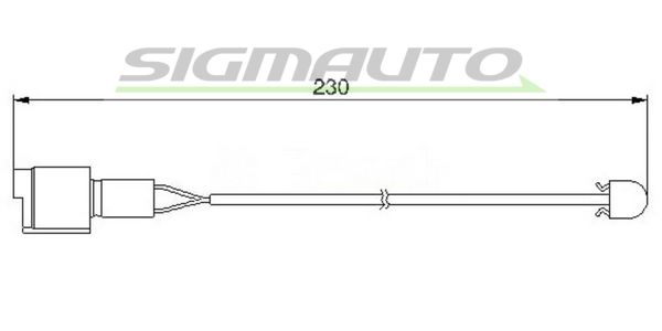 SIGMAUTO Hoiatuskontakt, piduriklotsi kulumine WI0603