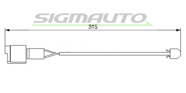 SIGMAUTO Сигнализатор, износ тормозных колодок WI0617