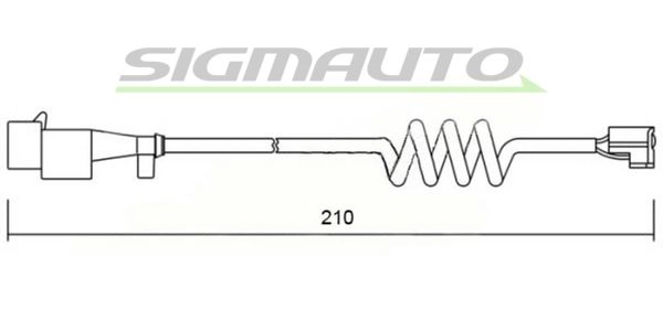 SIGMAUTO Сигнализатор, износ тормозных колодок WI0646