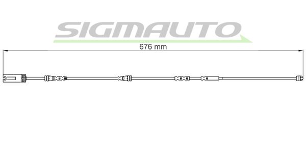 SIGMAUTO Сигнализатор, износ тормозных колодок WI0744