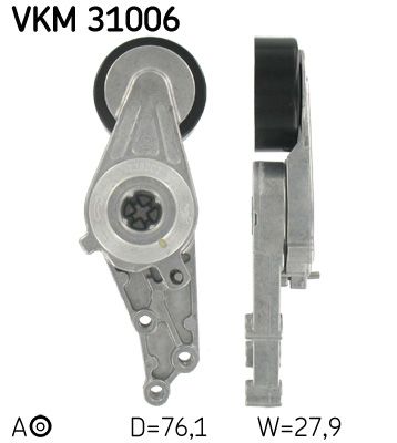 SKF Натяжной ролик, поликлиновой ремень VKM 31006