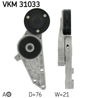 SKF Натяжной ролик, поликлиновой ремень VKM 31033
