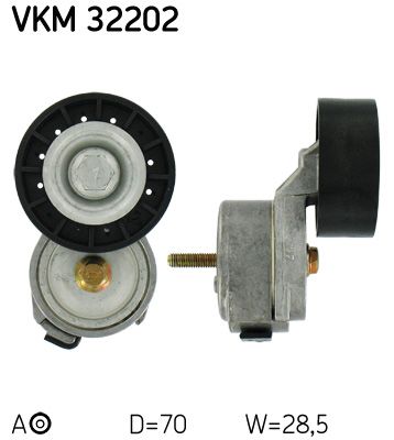 SKF Натяжной ролик, поликлиновой ремень VKM 32202