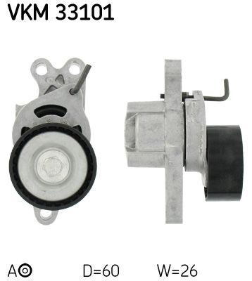 SKF Pingutusrull,soonrihm VKM 33101