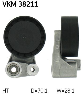 SKF Натяжной ролик, поликлиновой ремень VKM 38211