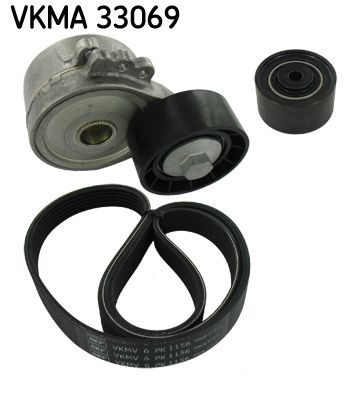 SKF Поликлиновой ременный комплект VKMA 33069