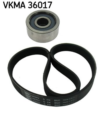 SKF Поликлиновой ременный комплект VKMA 36017