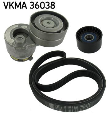SKF Поликлиновой ременный комплект VKMA 36038