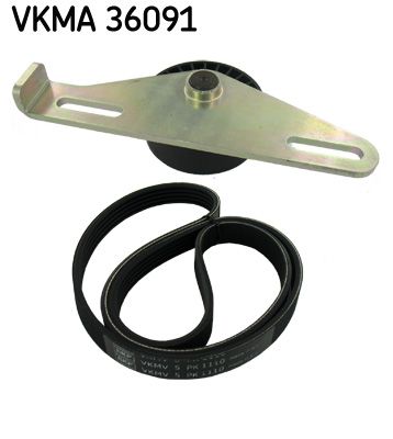 SKF Поликлиновой ременный комплект VKMA 36091