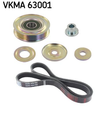 SKF Поликлиновой ременный комплект VKMA 63001