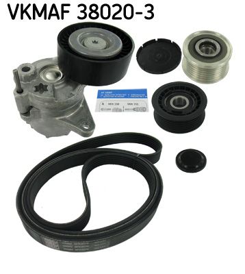 SKF Поликлиновой ременный комплект VKMAF 38020-3