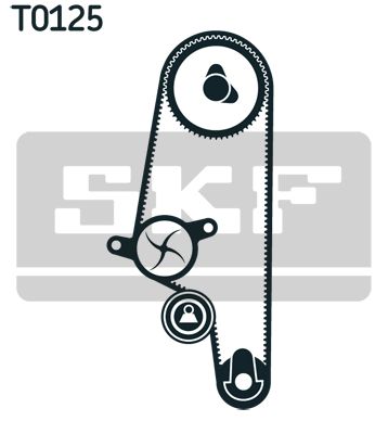 SKF Водяной насос + комплект зубчатого ремня VKMC 01110