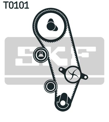 SKF Veepump + hammasrihmakomplekt VKMC 01262