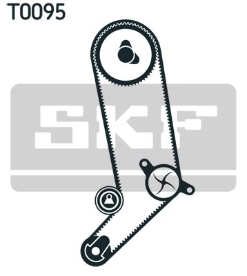 SKF Водяной насос + комплект зубчатого ремня VKMC 01265