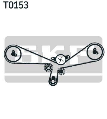 SKF Veepump + hammasrihmakomplekt VKMC 01903-2