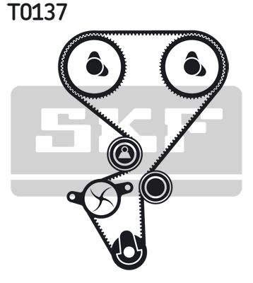 SKF Veepump + hammasrihmakomplekt VKMC 03130