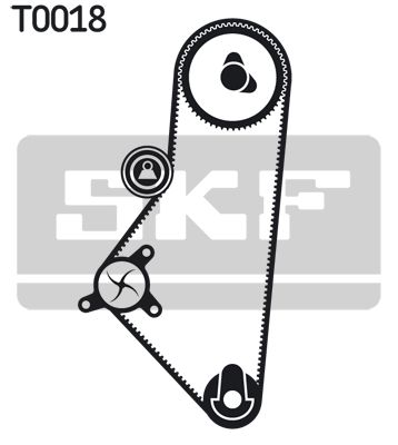 SKF Водяной насос + комплект зубчатого ремня VKMC 03201-1