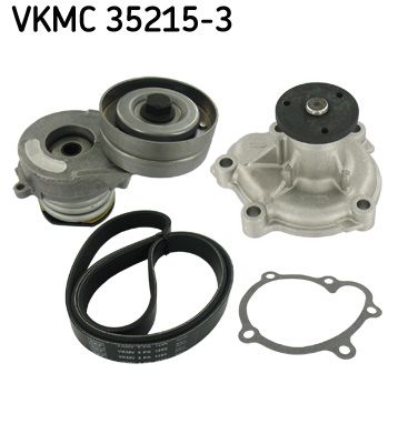 SKF Водяной насос + комплект ручейковых ремней VKMC 35215-3