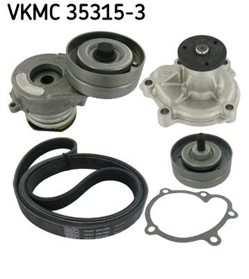 SKF Водяной насос + комплект ручейковых ремней VKMC 35315-3