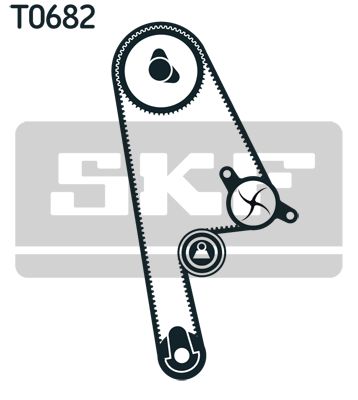 SKF Водяной насос + комплект зубчатого ремня VKMC 93005-2