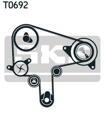 SKF Водяной насос + комплект зубчатого ремня VKMC 94920-1