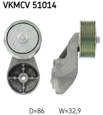 SKF Паразитный / ведущий ролик, поликлиновой ремень VKMCV 51014