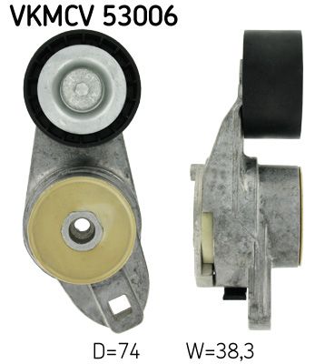 SKF Натяжной ролик, поликлиновой ремень VKMCV 53006
