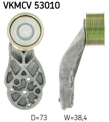 SKF Seade-/juhtrull,soonrihm VKMCV 53010
