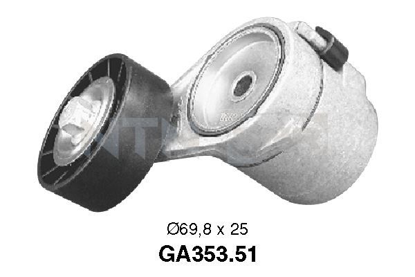 SNR Натяжной ролик, поликлиновой ремень GA353.51