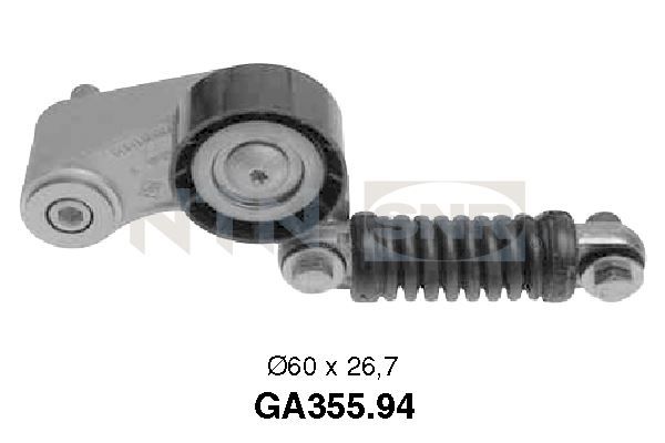 SNR Натяжной ролик, поликлиновой ремень GA355.94