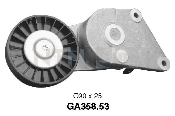 SNR Натяжной ролик, поликлиновой ремень GA358.53