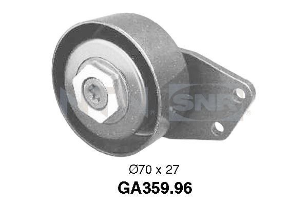 SNR Натяжной ролик, поликлиновой ремень GA359.96