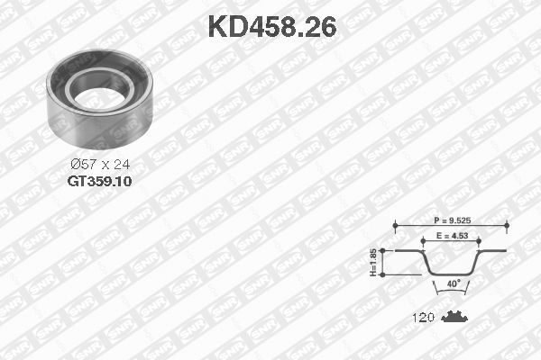 SNR Комплект ремня ГРМ KD458.26