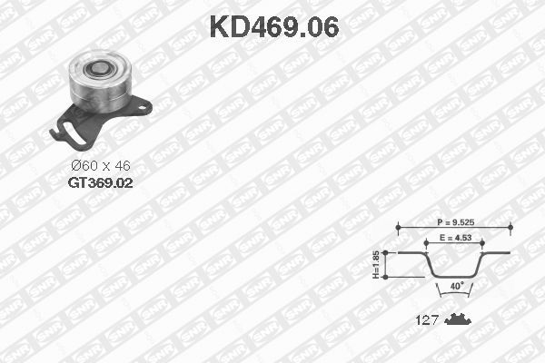 SNR Комплект ремня ГРМ KD469.06