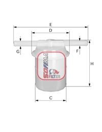 SOFIMA Kütusefilter S 1023 B