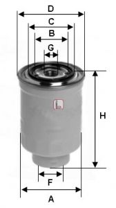 SOFIMA Топливный фильтр S 1410 NR