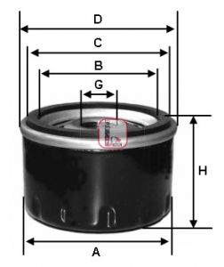 SOFIMA Õlifilter S 1610 R